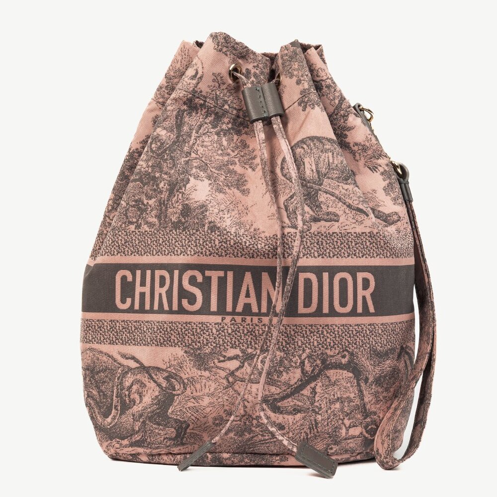 Christian Dior DiorTravel Rose Multi Toile de Jouy Technical Pouch